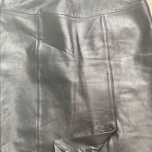 Black Leather Skirt
